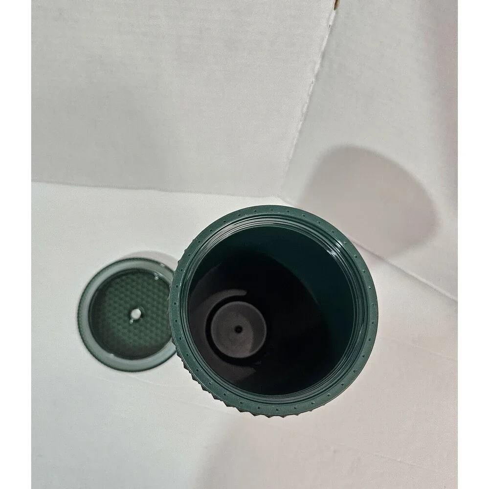 Starbucks 2022 Matte Dark Green Soft Touch Studded 24oz Venti Tumbler No Straw